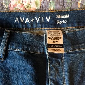 Ava & Viv size 16 straight leg jeans